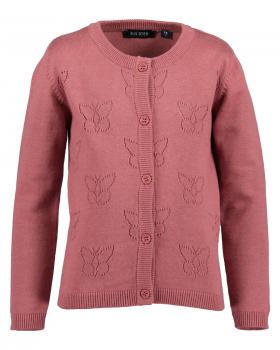 Strickjacke Schmetterling rosa 128*